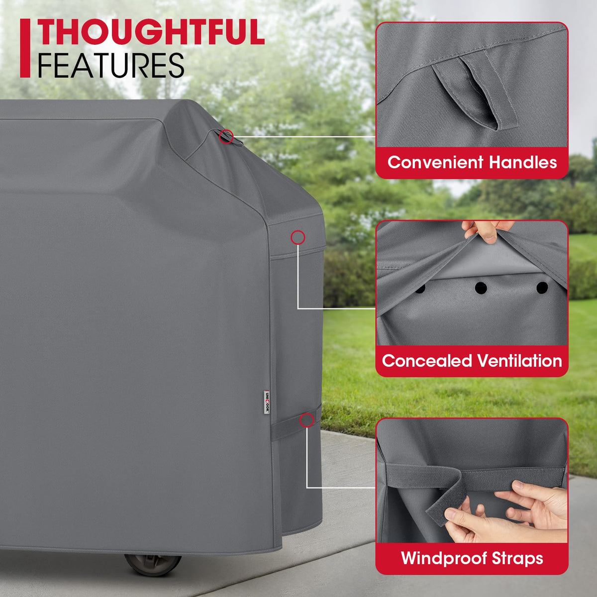 Unicook all-weather protection keeps your backyard grill ready