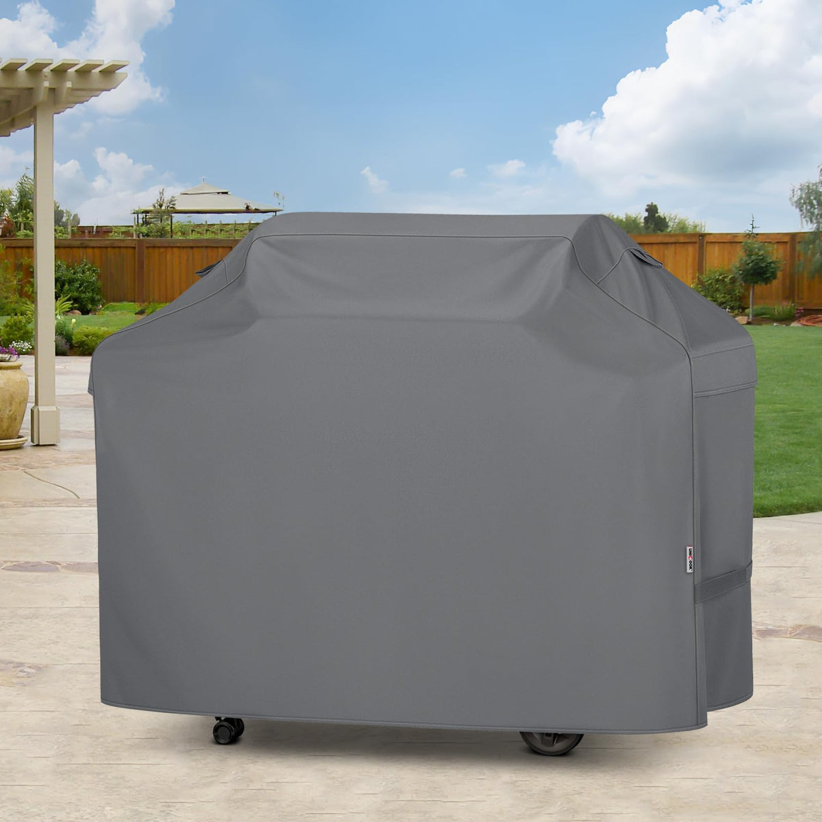 Unicook grill cover cleaning with hose and quick drying