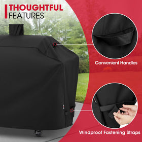 Unicook handles and straps enable easy fitting and quick removal.