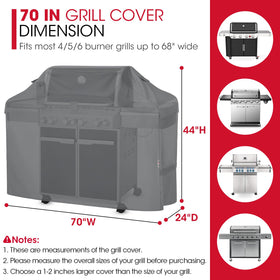 Unicook waterproof fabric close-up guards grill from rain
