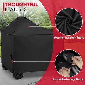 Unicook wind-resistant cover with bottom straps ensures snug fit on windy days.