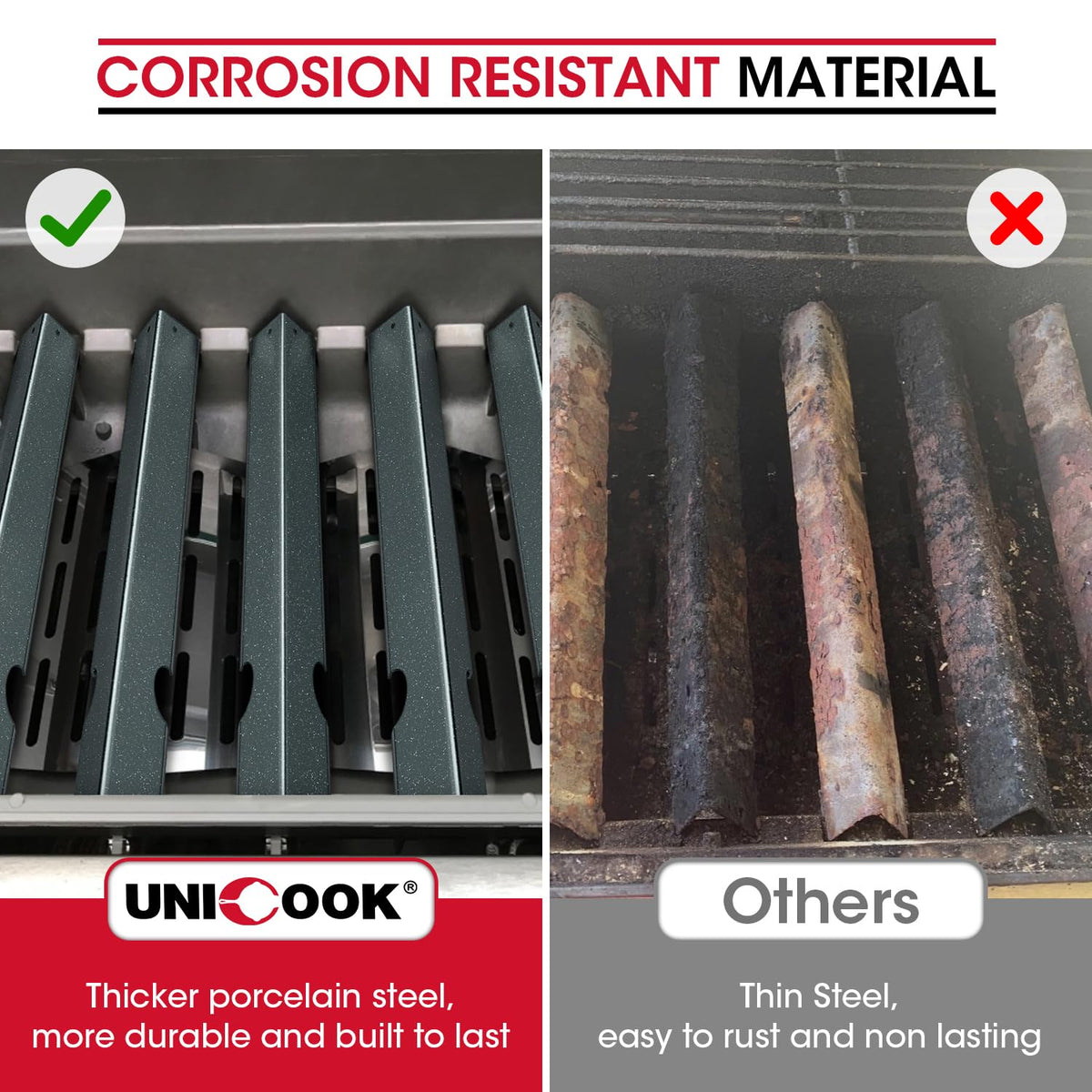 Five-pack replacement parts for select Weber models