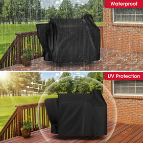 All-weather design of Unicook cover withstands rain, snow, sun, and wind.