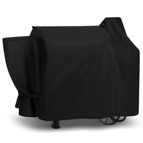 Unicook pellet grill cover on Pit Boss 820 Deluxe provides a snug fit and weather protection.