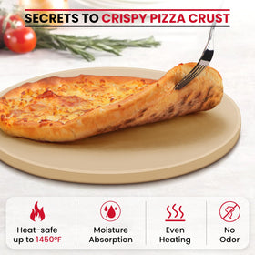 Unicook pizza stone cleaning with warm water to preserve heat performance.