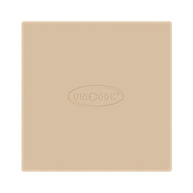 Unicook pizza stone for oven and grill highlights heat resistance for crispy results
