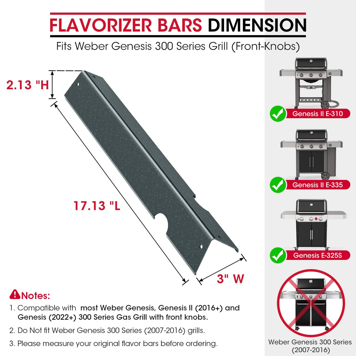Porcelain heat shields protect Weber Genesis II LX 300 burners during grilling