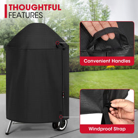 Unicook easy-on/off handles simplify cover application.