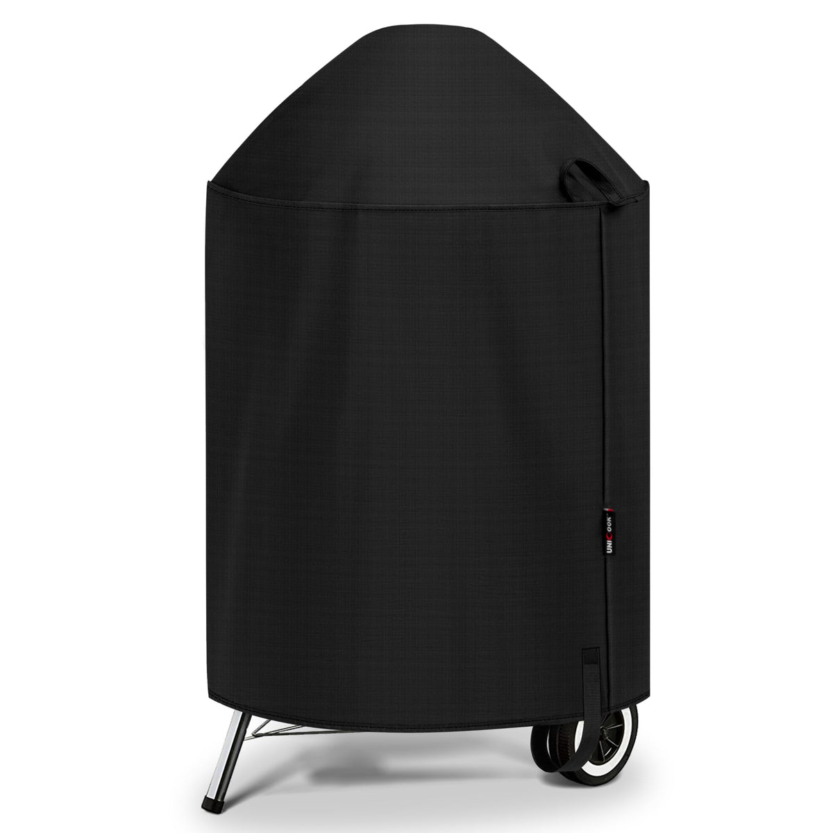 Unicook round kettle cover for Weber 22-inch compatibility shields from the elements.