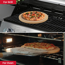 Unicook Round Pizza Stone heat retention supports steady cooking.