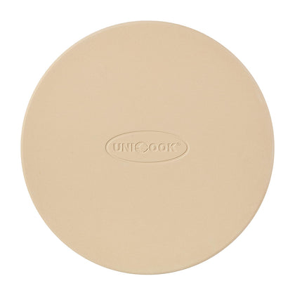 Unicook round pizza stone 12 inch in oven setup for even heat and crispy crust