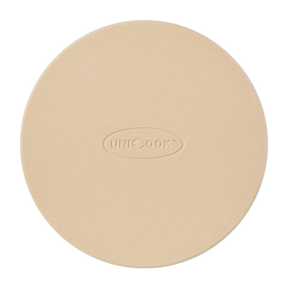 Unicook round pizza stone 12 inch in oven setup for even heat and crispy crust