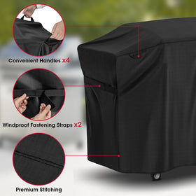 Smooth vinyl surface of Unicook cover cleanly rinsed with water