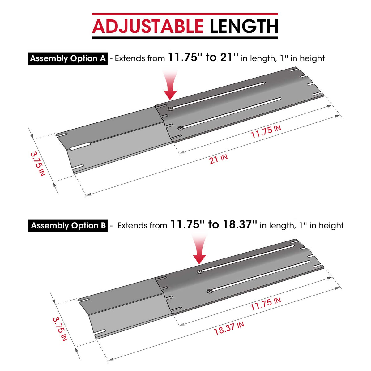 Unicook stainless steel burner heat shields protect burners and reduce flare-ups.