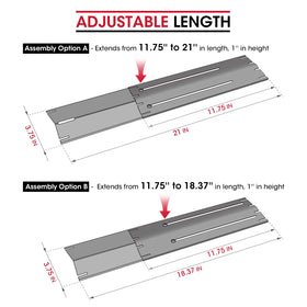 Unicook stainless steel burner heat shields protect burners and reduce flare-ups.