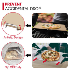 Unicook stone works on grills and ovens for pizzas, bread, and cookies.