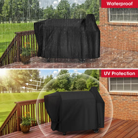 Unicook cover for outdoor use shows simple installation and weather resistance
