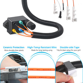 Unidanho dual-head power switch ensures stable electrical connections.