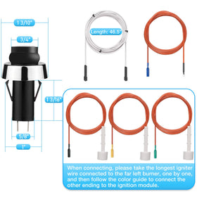 Unidanho wire tube organizes ignition wiring for easy maintenance.
