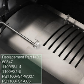 Unidanho flame broiler slide cover for PB1100 ensures controlled flame flow