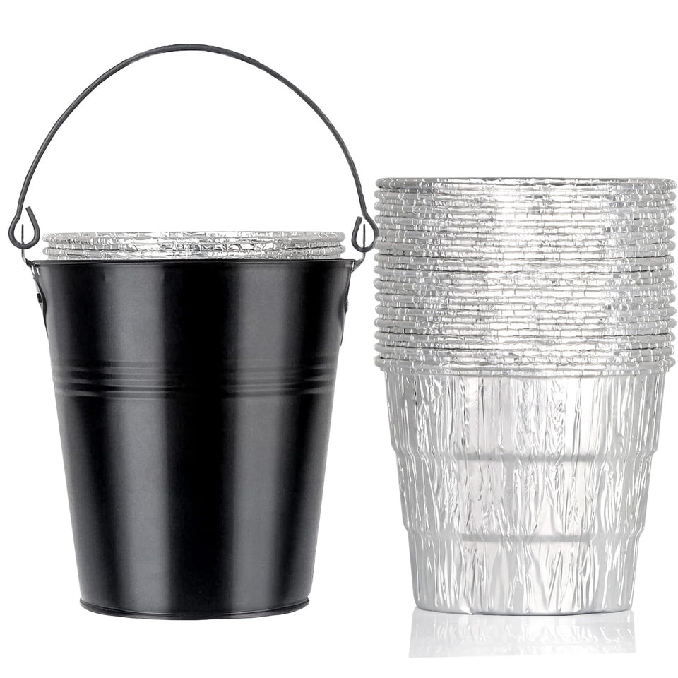 Unidanho grease bucket liner 20-pack ready for grilling cleanup.