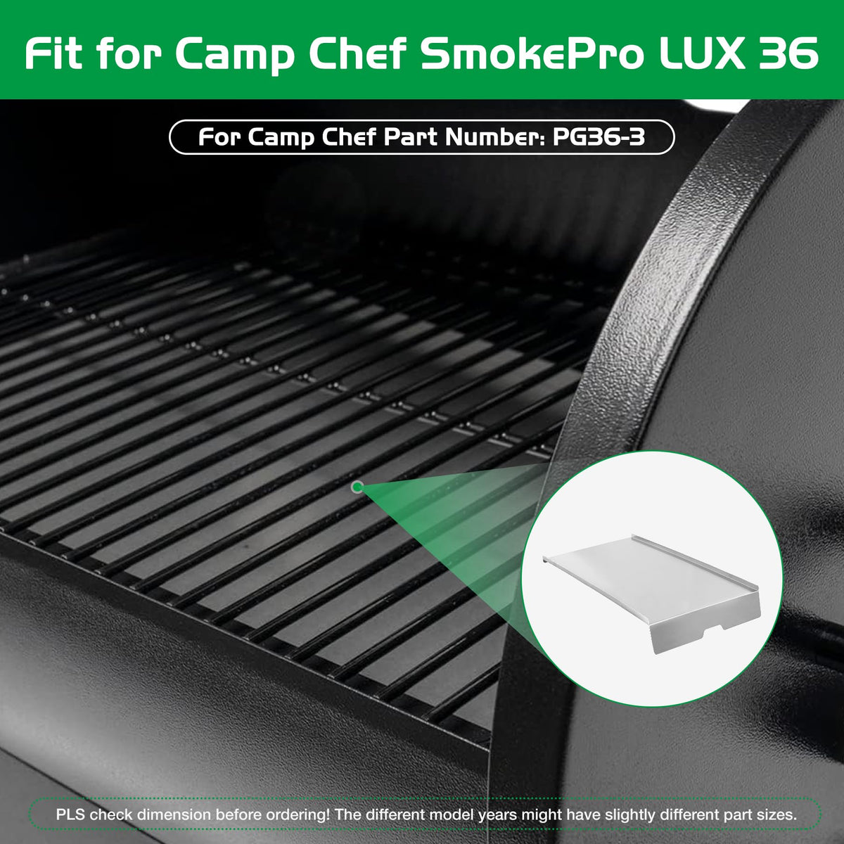 Unidanho heavy-duty 1.5mm steel drip pan resists warping during long cooks.
