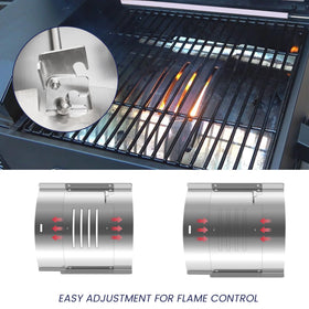 Unidanho replacement heat deflector improves heat distribution across the cooking surface.