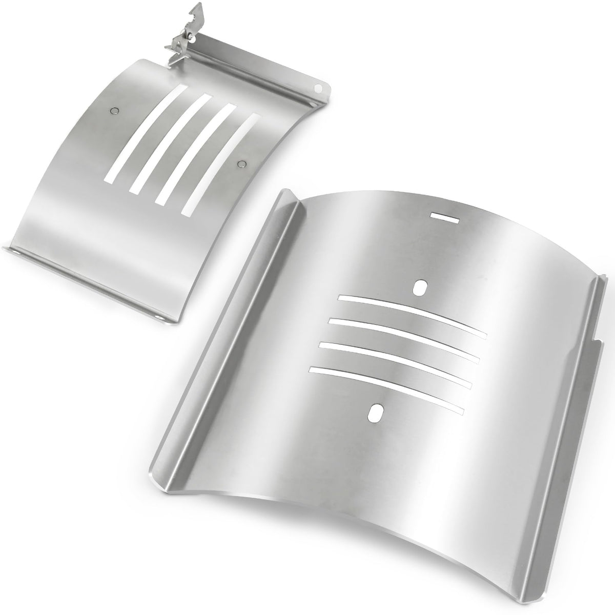 Unidanho flame broiler bottom plate for Pit Boss 150 series provides even heat.