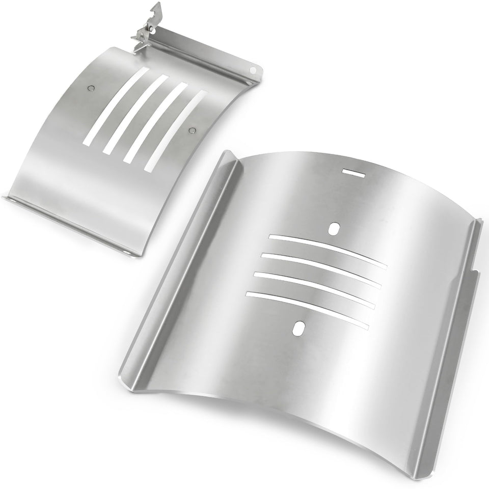 Unidanho flame broiler bottom plate for Pit Boss 150 series provides even heat.
