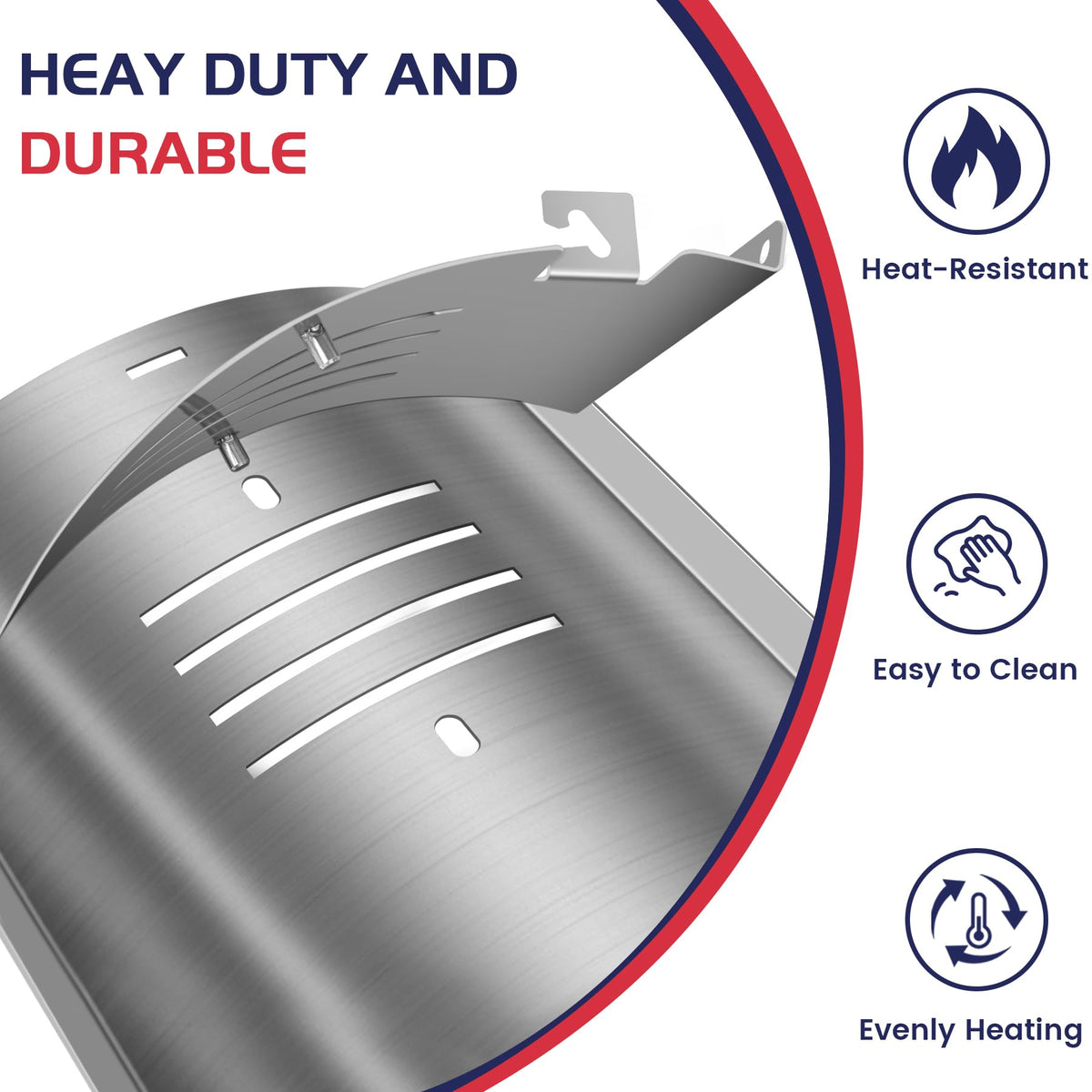 Unidanho flame broiler slide cover reduces hotspots for consistent grilling.