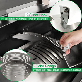 Unidanho heat distribution plate helps consistent cooking across grills