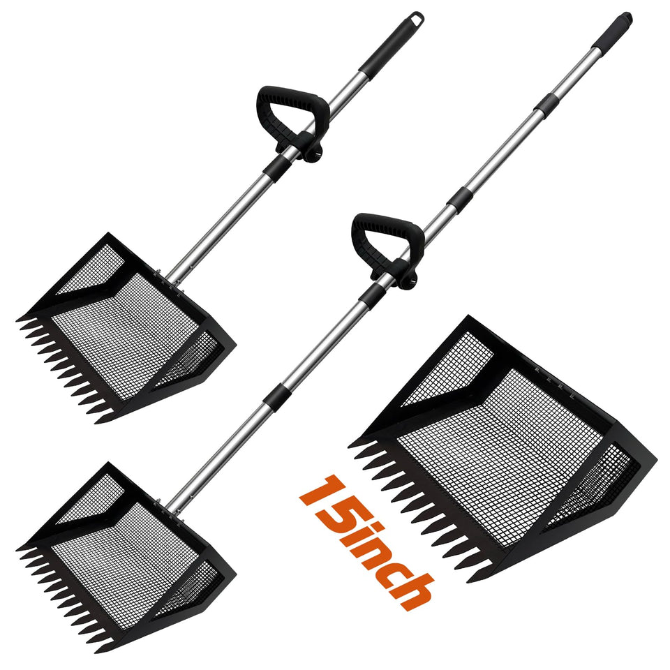 Unidevice 15-inch scoop head for efficient waste collection in chicken coops