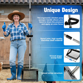 Unidevice multi-purpose cleaning tool ideal for coops, gardens, stables, and kennels