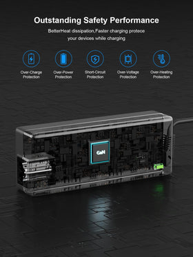 Uniengin 90W adapter for Jackery E300 providing steady power.