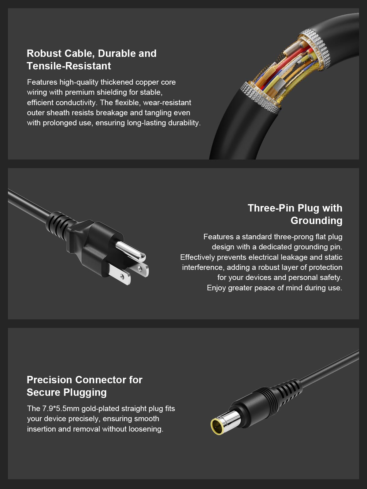 Uniengin wall charger for Jackery E550 with stable power delivery.