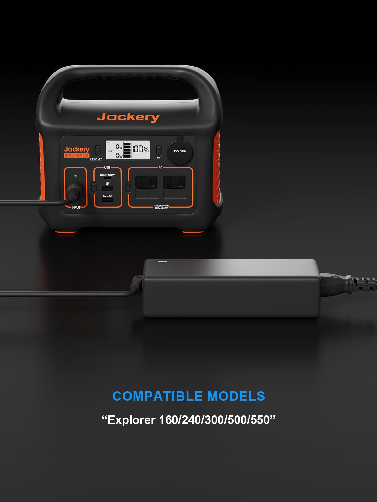 Uniengin wall charger for Jackery Explorer series offers versatile charging.