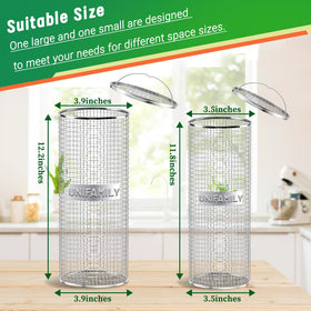 UNIFAMILY bin lid with pull handle enables easy-loading of scraps.