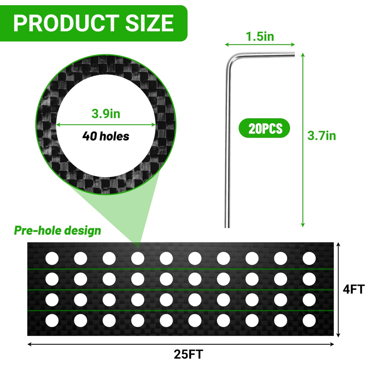 UNIFAMILY heavy-duty polypropylene fabric provides durable weed barriers for long-lasting garden projects.