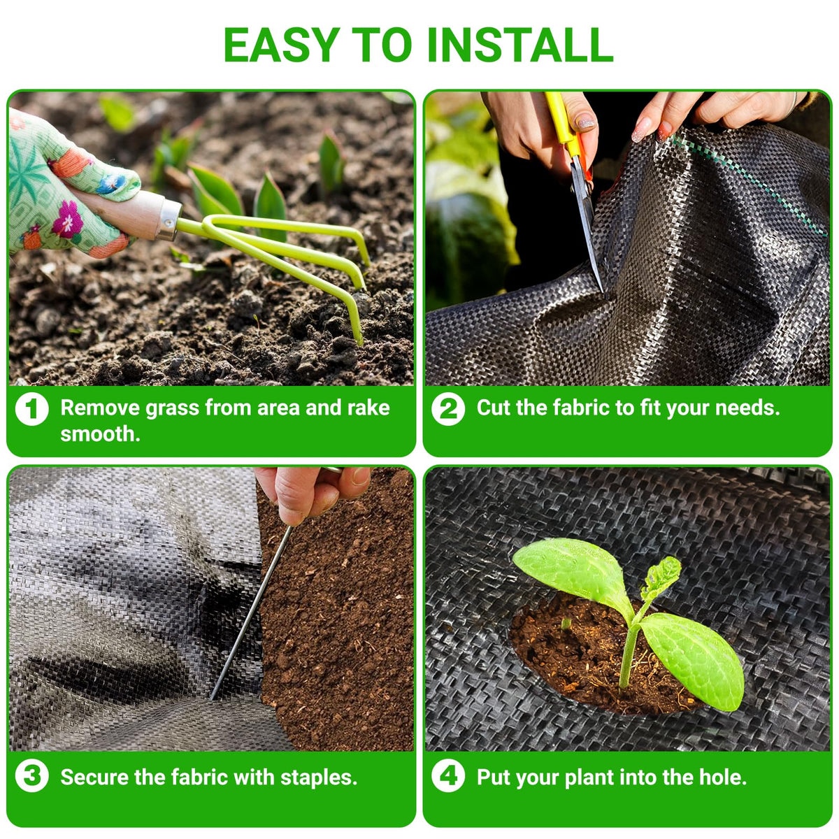UNIFAMILY landscape fabric erosion-control-use ideal as base for paths and lawns.
