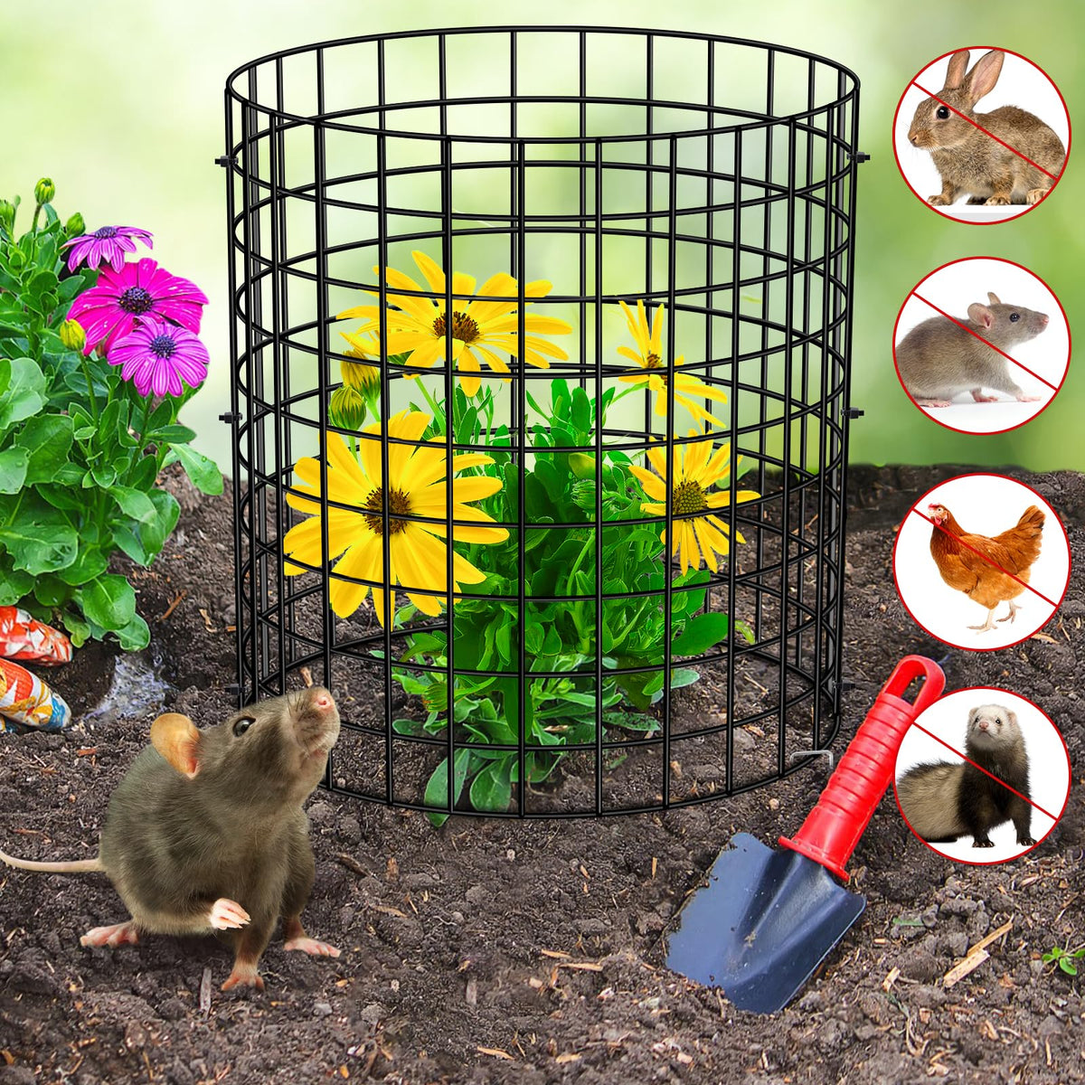 UNIFAMILY large garden protection setup for multiple plants indoors or outdoors.