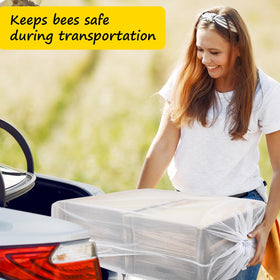 UNIFAMILY mesh bags protect hives during transport for safer apiary moves
