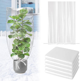 UNIFAMILY plastic plant covers in packaging designed for frost protection.