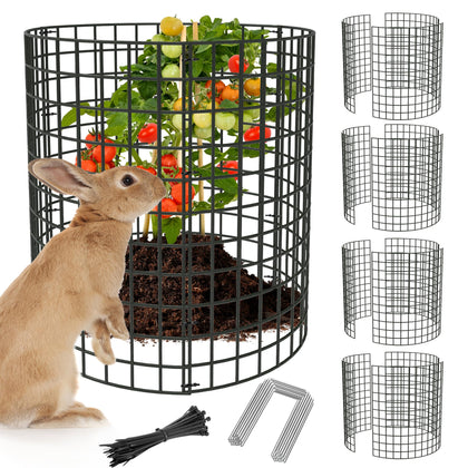 UNIFAMILY plant protector mesh close-up showing sturdy barrier for flowers