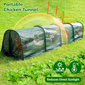UNIFAMILY Tunnel frame uses plastic-coated steel for sturdy, durable setup.