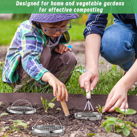 Two-size UNIFAMILY worm bin set fits small and larger gardens.