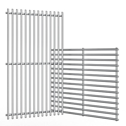 Uniflasy 17-inch stainless steel grates fitted to Nexgrill, durable replacement.