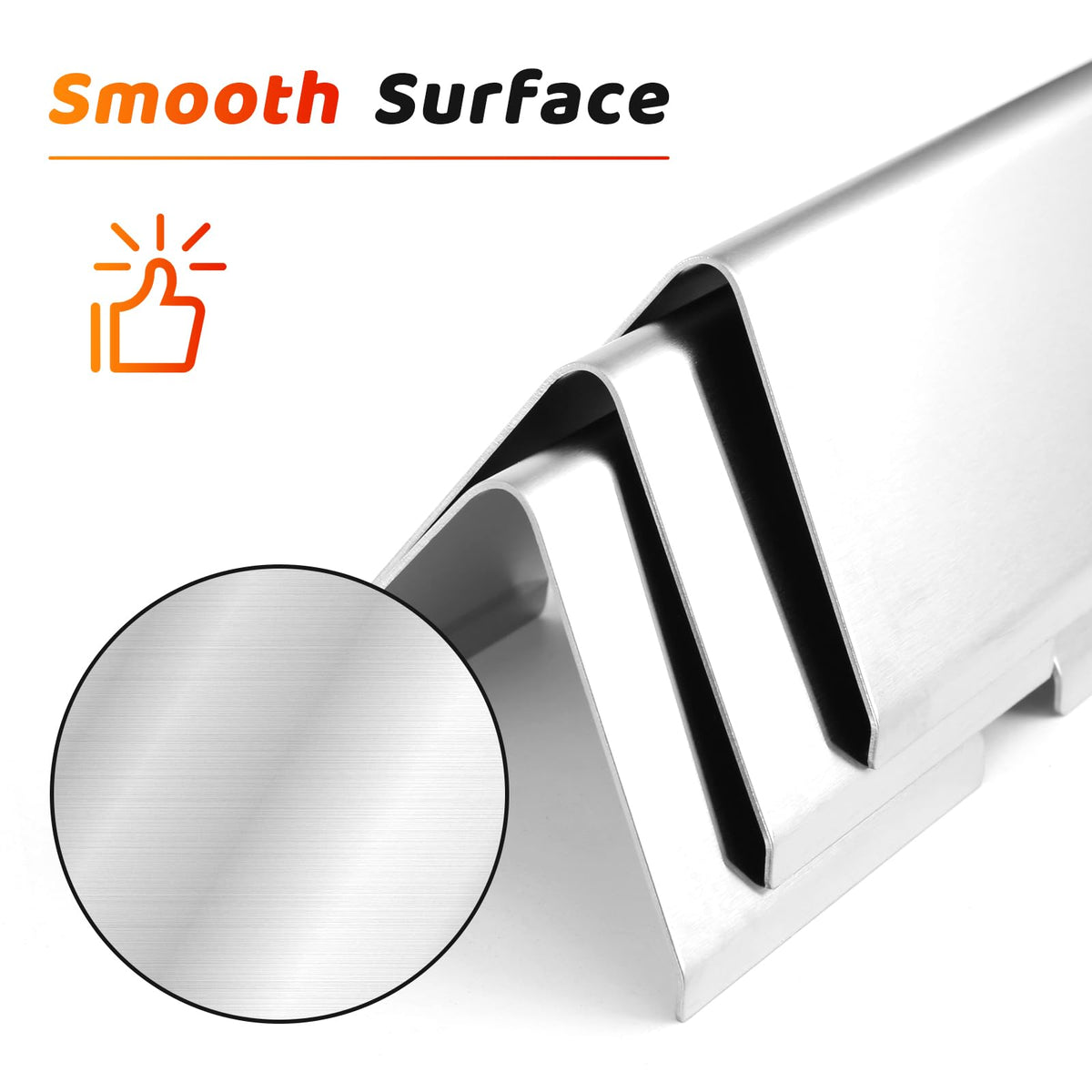 Uniflasy bars illustrate even heat distribution across the cooking area