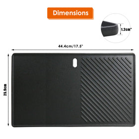Uniflasy 7637 grill griddle side view highlighting durable build