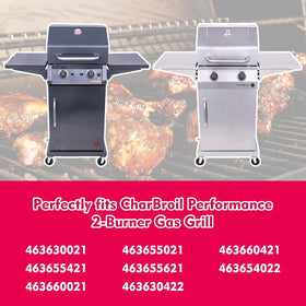 Uniflasy cast-iron grates provide bold sear marks and durable performance
