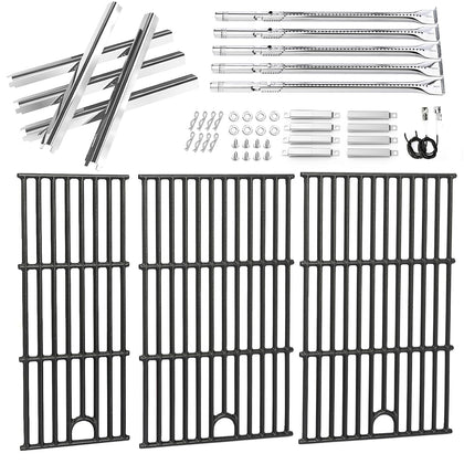 Uniflasy cast iron grates on Charbroil Performance 5 Burner deliver even heat and crisp sear